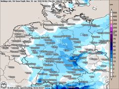 Unsichere Schneelage am Wochenende / Montag