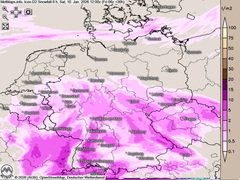 Nochmals Neuschnee am Samstag
