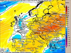 Fr&uuml;hlingshafte Temperaturen bis nahe 20 Grad