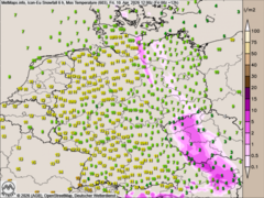 kalt und wechselhaft - Wetterfront zieht druch